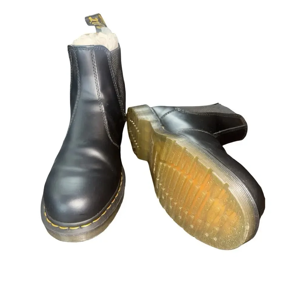 Dr. Martens 2976‎ YS Chelsea Boots Black Smooth Leather US Men’s 9 Women’s 10